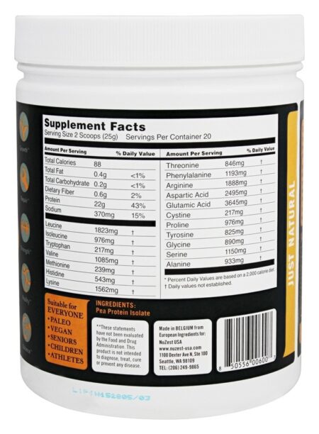 Limpa proteína magra apenas natural - 17.6 oz. Nuzest - Image 2