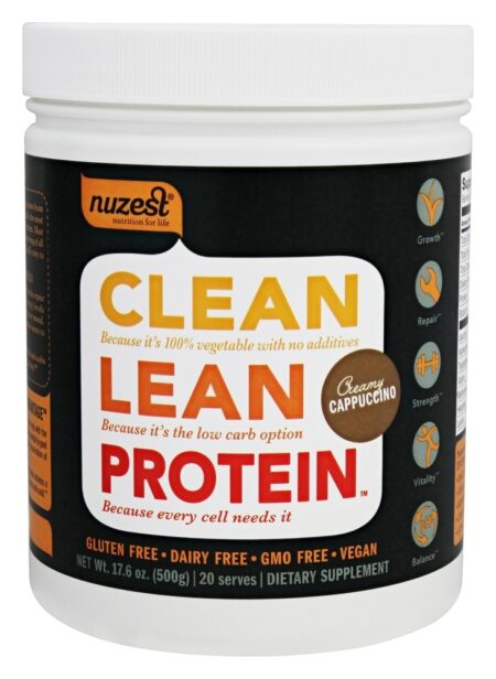 Cappuccino cremoso de proteína magra limpa - 17.6 oz. Nuzest