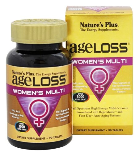 Multivitamínico Ageloss Feminino - 90 Tablets Natures Plus