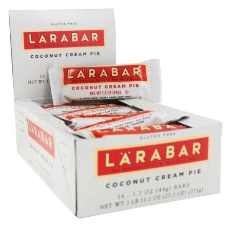 Original Fruit & Nut Bares Caixa De Coco Creme De Torta - 16 Barras Larabar