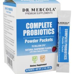 Sabor de Framboesa Natural em Pó Probiótico Completo 70 Bilhões de UFC - 30 Pacotes (s) Dr. Mercola