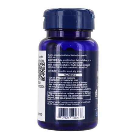 Suporte Ocular MacuGuard com Astaxantina - 60 Softgels Life Extension - Imagem 4