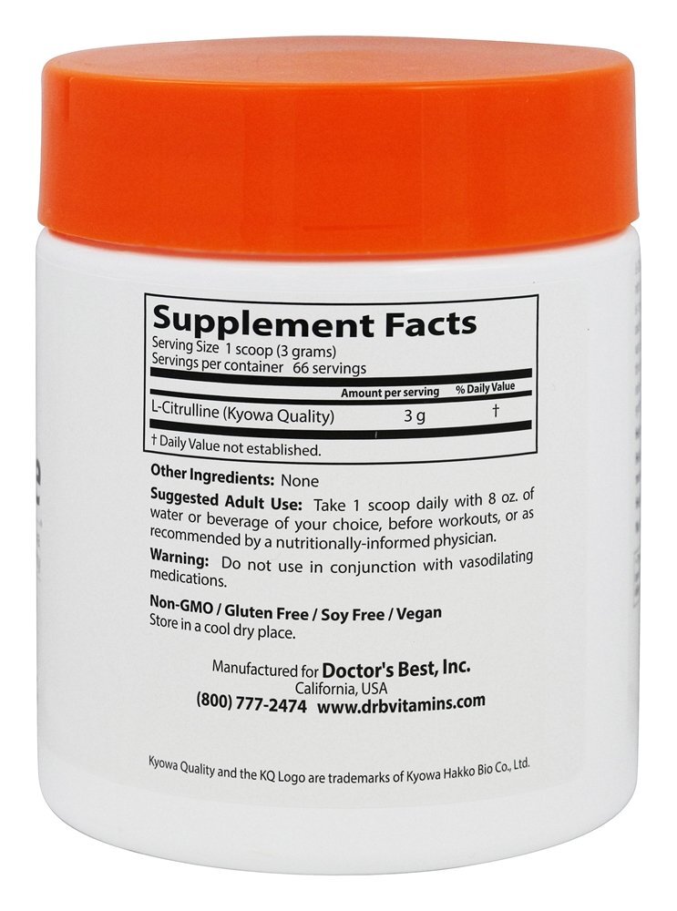 L-Citrulina Em Pó - 7 oz. Doctor's Best - Imagem 2