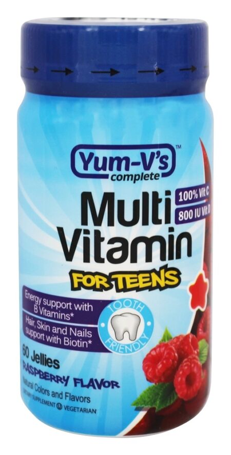 Completar Múltiplas Vitamina para Adolescentes Framboesa - Yum-V's Complete 60 Yum-V's Complete