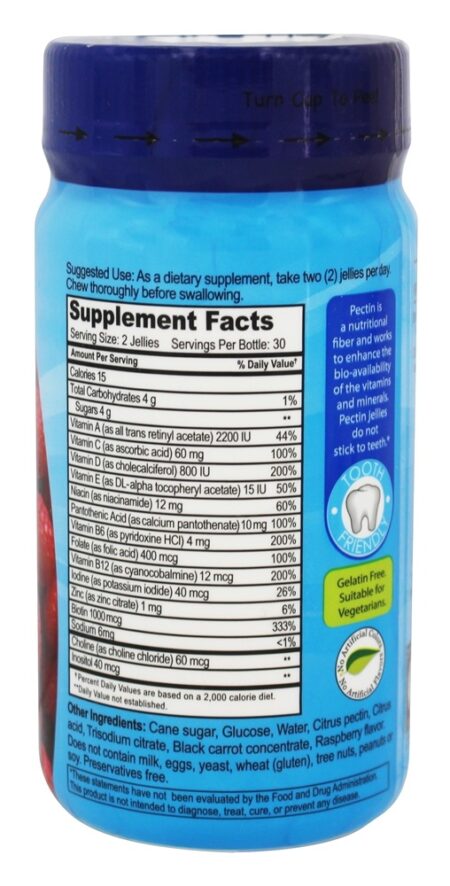 Completar Múltiplas Vitamina para Adolescentes Framboesa - Yum-V's Complete 60 Yum-V's Complete - Image 2