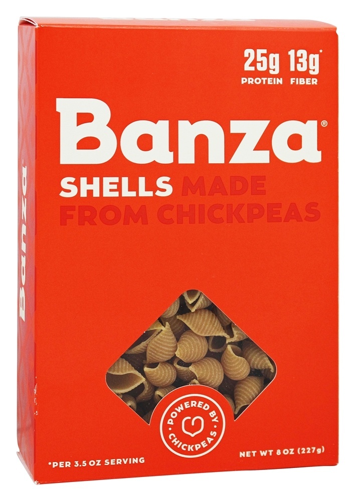 Conchas de macarrão com grão de bico - 8 oz. Banza