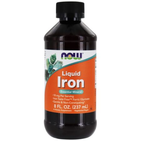 Líquido de Ferro 18 mg. - 8 fl. oz. NOW Foods