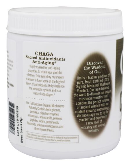 Cogumelo Orgânico Chaga Pó - 7.14 oz. Matriz de Cogumelo Anteriormente Om - Image 3