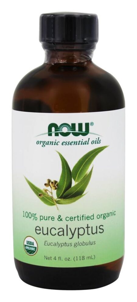 100 % Pure e Eucaliptos de Óleo Essencial Orgânico - 4 fl. oz. NOW Foods