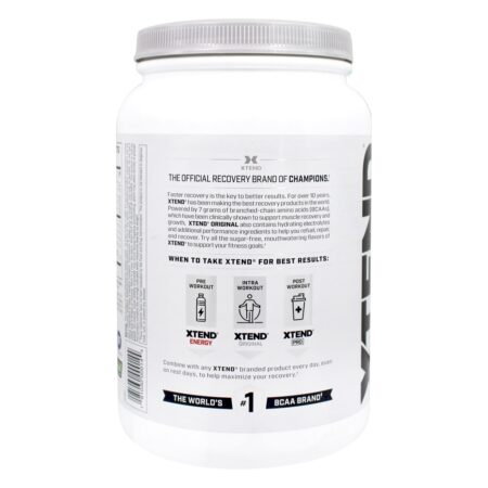 Xtend The Original BCAA Muscle Recovery + Eletrólitos em Pó 90 Porções Esmagar a Apple - 2.78 lb. Scivation - Image 3