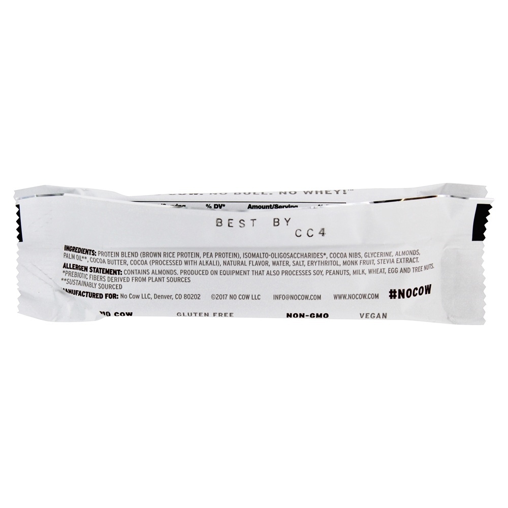 Proteína Bar Chocolate Falsificar Bolo de chocolate - 2.12 oz. No Cow - Imagem 2