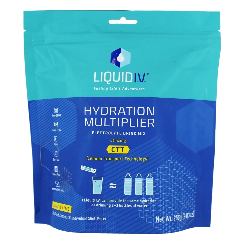 Mistura de eletrólito Multiplicador de hidratação Vara de mistura de limão - 16 Pacotes (s) Liquid I.V.