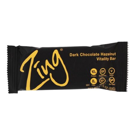 Vitalidade Bar Box Dark Chocolate Avelã - 12 Barras Zing Bars - Image 4