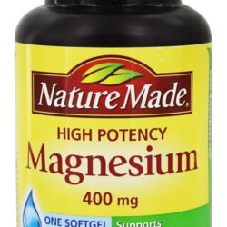 Magnésio de Alta Potência 400 mg. - 60 Softgels líquidos Nature Made