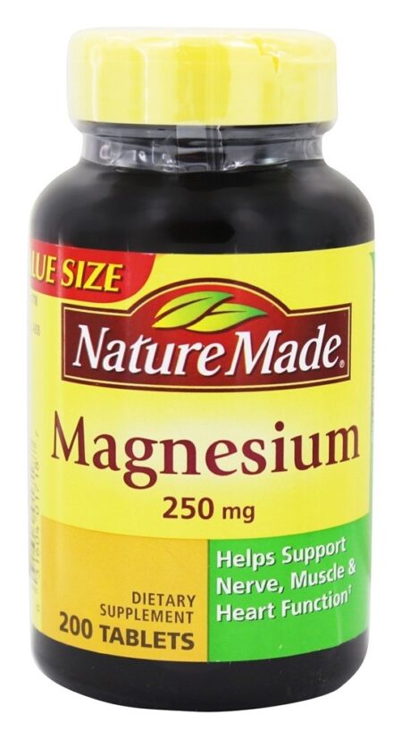 Magnésio 250 mg. - 200 Tablets Nature Made