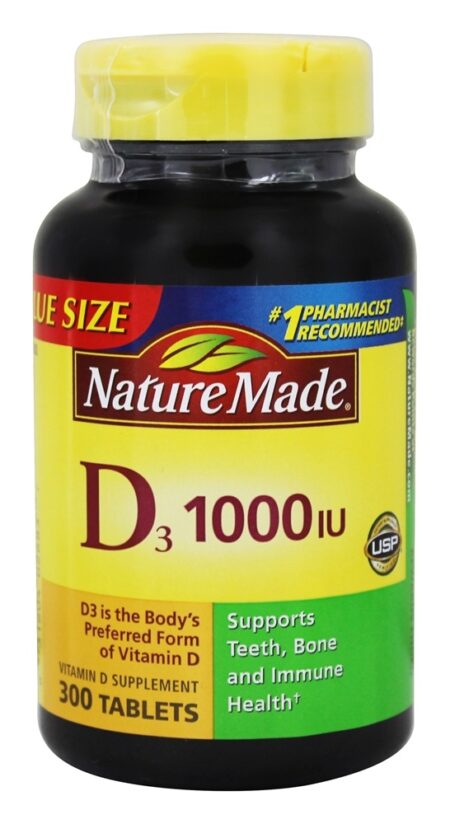 Vitamina D3 1000 UI - 300 Tablets Nature Made