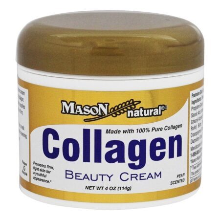 Creme de beleza de colágeno para aroma de pêra facial – 4 oz. Mason Natural — foto 1