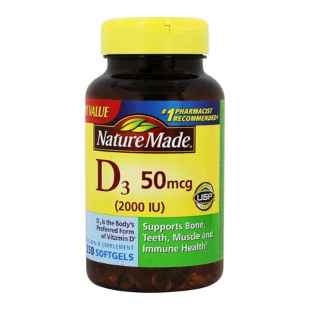 Vitamina D3 2000 UI - 250 Softgels Nature Made