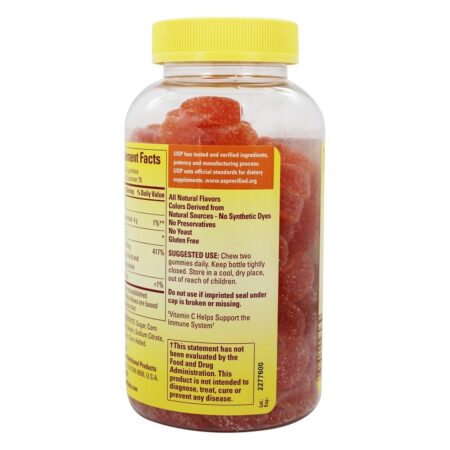 Vitamina C em Gomas Para Adultos Sabor Tangerina - 150 Gummies Nature Made - Imagem 3