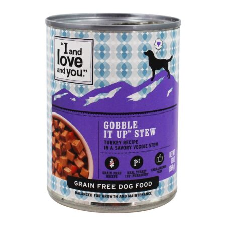 A comida de cão livre da grão devora acima o guisado - 13 oz. I And Love And You