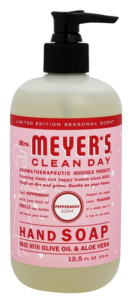 Dia limpo, mão líquida, sabonete, peppermint - 12.5 fl. oz. Mrs. Meyer's
