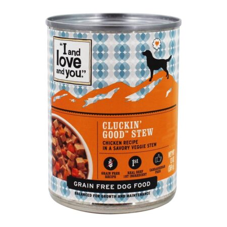 Alimentos para cães sem grãos Cluckin 'Good Stew - 13 oz. I And Love And You