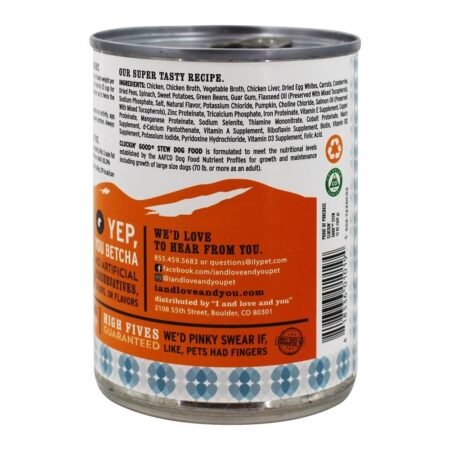 Alimentos para cães sem grãos Cluckin 'Good Stew - 13 oz. I And Love And You - Image 2