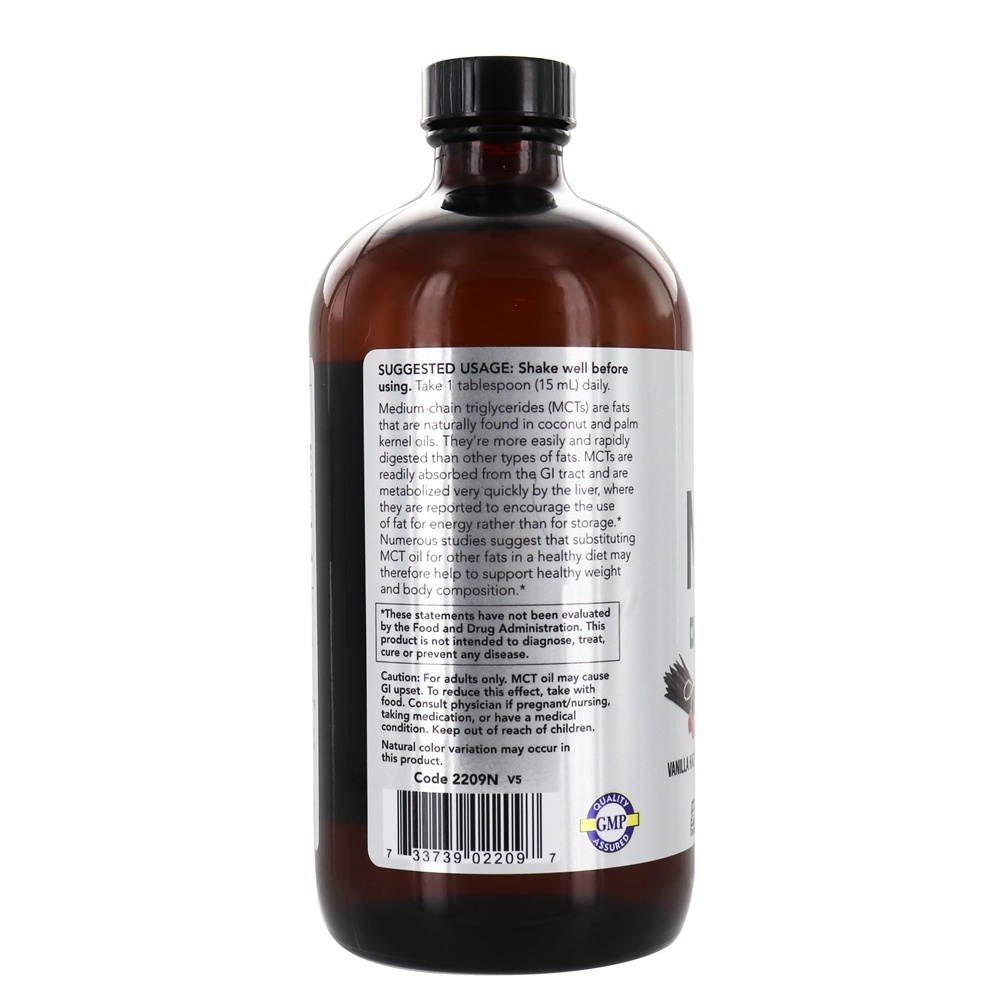 NOW Sports MCT Óleo Baunilha Avelã - 16 fl. oz. NOW Foods - Imagem 3