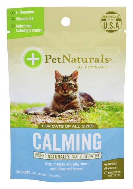 Tratar calmante para gatos de todos os tamanhos - 30 Mastigação (s) Pet Naturals of Vermont