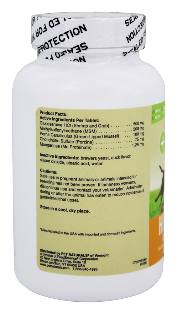 Quadril + Articulação para Cães de Todos os Tamanhos - 90 comprimidos mastigáveis Pet Naturals of Vermont - Imagem 2