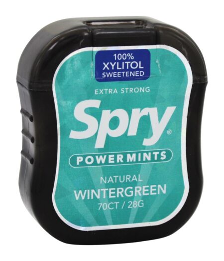 Spry Extra Forte Xilitol Poder Mints Wintergreen - 70 Hortelã (s) Xlear