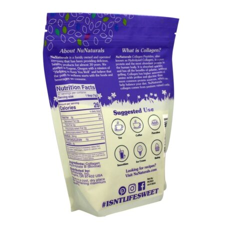 Peptides aumentados pasto do colagénio - 14 oz. NuNaturals - Image 2