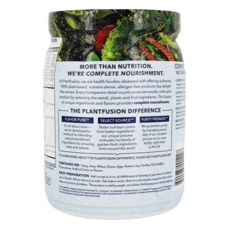 Completa Proteína Vegetal Lean Chocolate Brownie - 14.8 oz. PlantFusion - Image 3