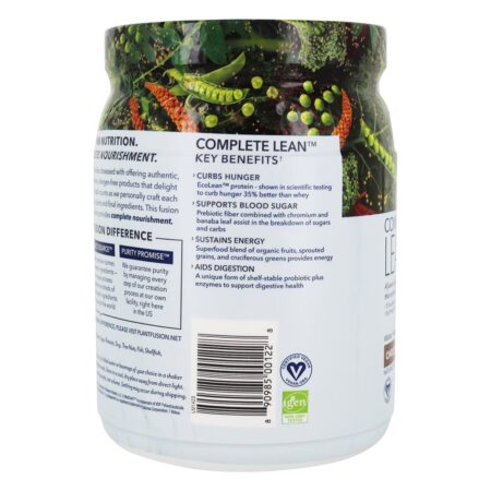 Completa Proteína Vegetal Lean Chocolate Brownie - 14.8 oz. PlantFusion - Image 4