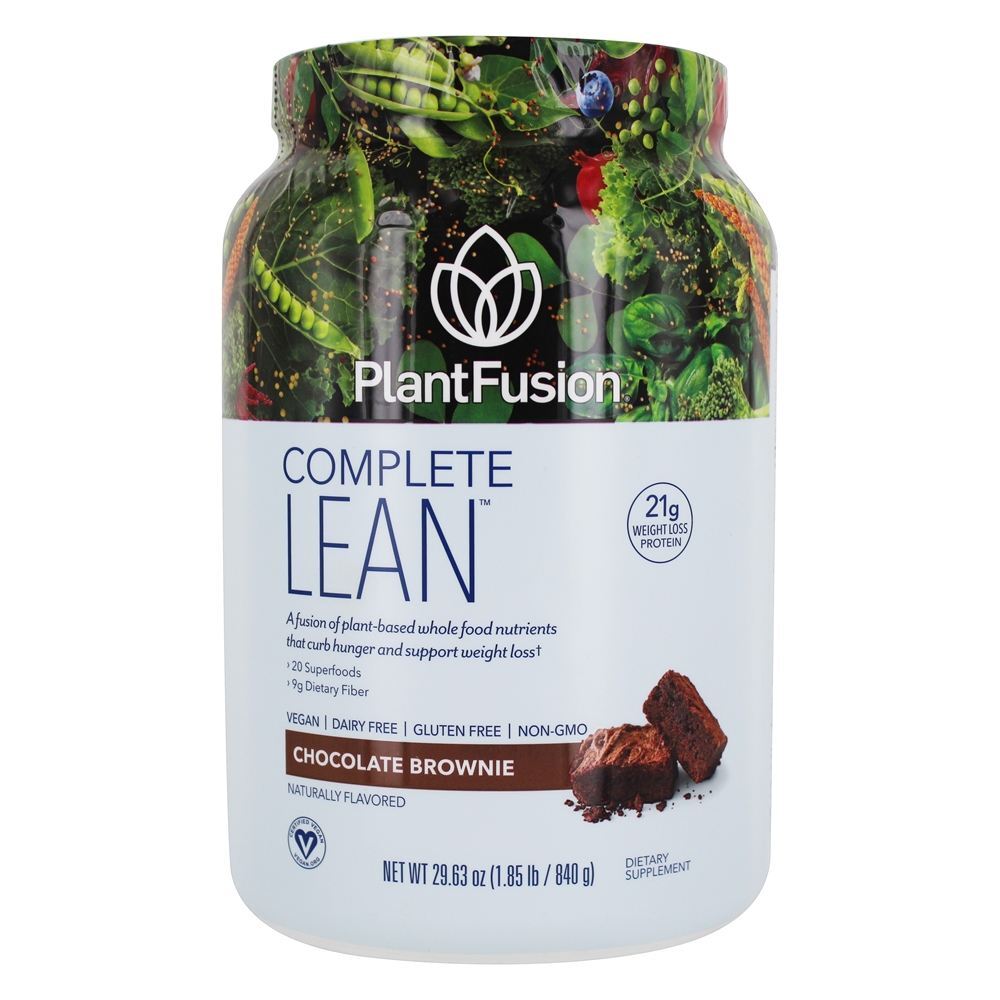 Completa Proteína Vegetal Lean Chocolate Brownie - 1.85 lb. PlantFusion