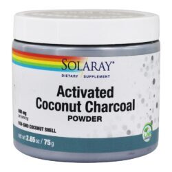 Pó de Carvão Ativado de Coco 600 mg. - 2.65 oz. Solaray