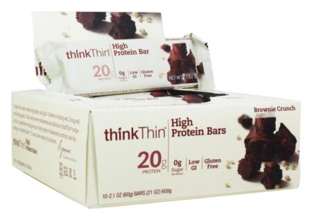 thinkthin Proteína Barras Caixa Bolo de chocolate Crise - 10 Barras Think Products