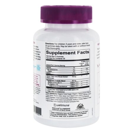 Crianças Probiotic Completar Uva 4 Bilhões de UFC - 60 Gummies SmartyPants - Imagem 2