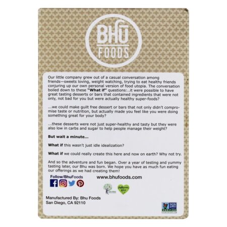 Proteína Vegan Ervilha Chip De Chocolate Superalimento + Massa De Biscoito - 12 Barras Bhu Fit - Image 3