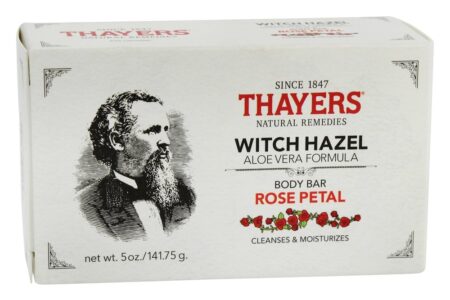 Sabonete em barra com hamamélis e pétala de aloe vera rosa - 5 oz. Thayers