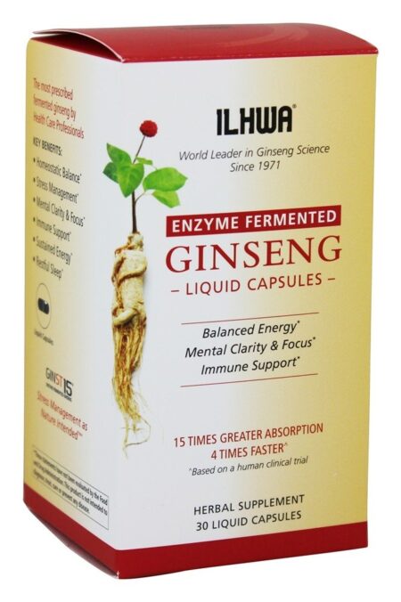 Ginseng Fermentado por Enzima - Cápsulas Líquidas 30 ILHWA