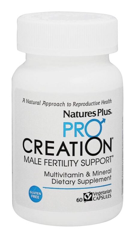 Suporte para Fertilidade Masculina Pro Creation - Cápsulas vegetarianas 60 Natures Plus