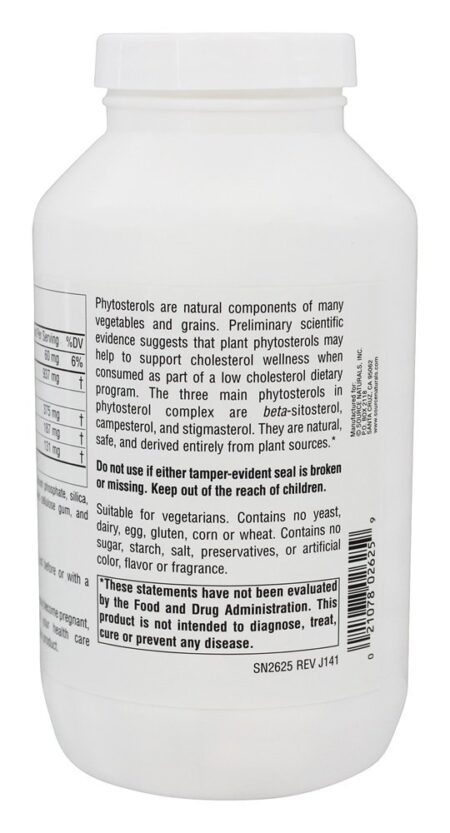 Mega Força Beta Sitosterol 375 mg. - 240 Tablets Source Naturals - Image 3