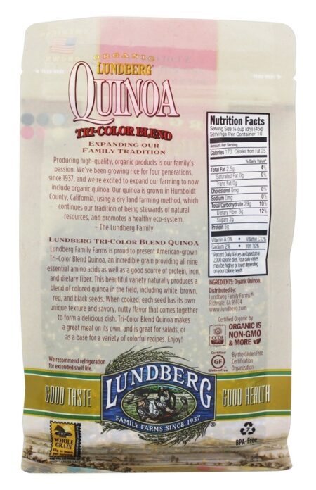 Mistura de Quinoa Orgânica Tri-Color - 16 oz. Lundberg - Image 2