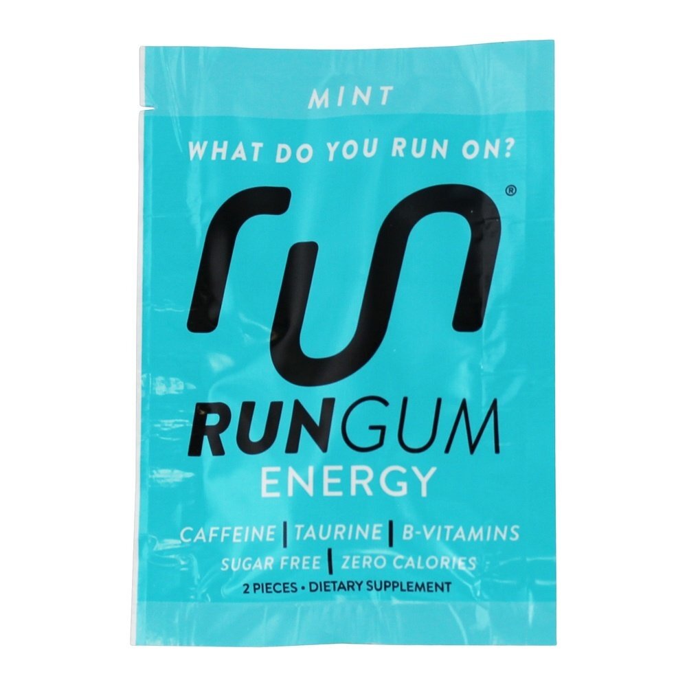 Desempenho Energy Sugar-Free Gum Mint - 12 Pacotes (s) Run Gum - Imagem 4