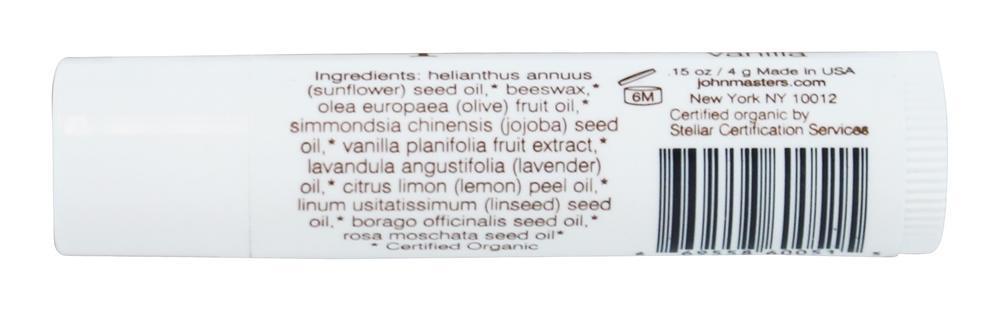Orgânico Lábio Acalmar Baunilha - 0.15John Masters Organics - Imagem 2