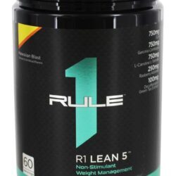 R1 Lean 5 Gerenciamento de Peso Não-Estimulante 60 Porções de Explosão Havaiana - 336 Gramas Rule One Proteins