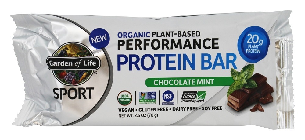 Esporte Proteínas Barras De Proteínas Orgânicas à Base De Plantas Menta De Chocolate - 12 Barras Garden of Life - Imagem 4