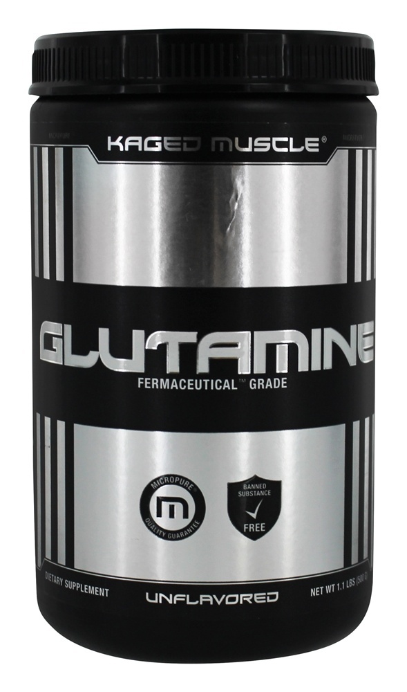 Grau farmacêutico de glutamina sem sabor - 1.1 lbs. Kaged Muscle