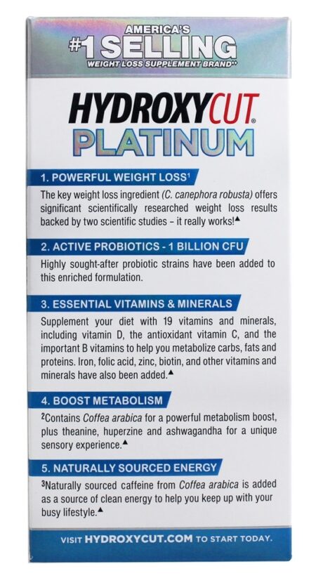 Platina Hydroxycut - Cápsulas 60 Muscletech Products - Image 3